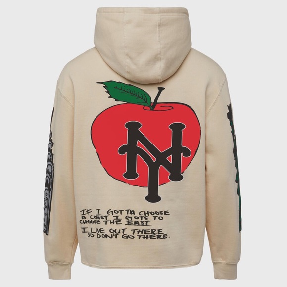 🌴🍎 NWT! Homme+Femme California to NYC Hoodie - Picture 2 of 16